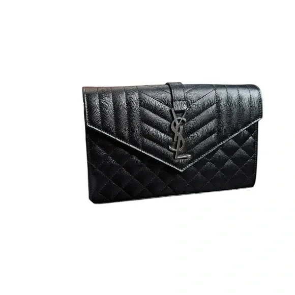 NWT YSL Triquilt Wallet on Chain - Picture 2 of 8